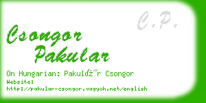 csongor pakular business card